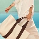 The Bar NEW Le Marche LG CANVAS TOTE BAG 18.5" La Plage Beach Pool Grocery Packable Photo 6