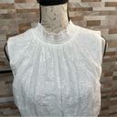 Laundry by Shelli Segal  White Eyelet Cotton Layered Tiered Sleeveless Dress XL Photo 3