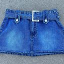 Denim Mini Buckle Skirt Photo 0