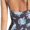 We Wore What NEW  Floral Underwire One-Piece Swimsuit black golden hour retro XL Photo 1