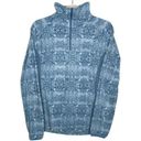 Columbia  Arctic Air Quarter Zip Long Sleeve Fleece Pullover Large Blue Diamond Photo 0