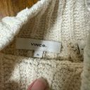 Vince  Raglan Mock Neck Long Sleeve Sweater Cotton Cream Size XL Photo 6