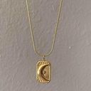 Crescent Moon Necklace Moon pendant necklace Gold Chain necklace Photo 2