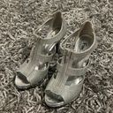 Fioni Night Formal Silver Heels Photo 1