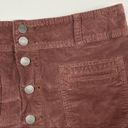 We The Free  | Maroon Corduroy Button Mini Skirt Photo 1