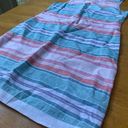 Krass&co Island  Linen Tank Dress Summer Travel Pastel color striped, Size XS Photo 7