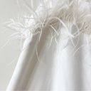 Elliatt  Harley Dress in Ivory with Feathers Size Small Photo 3