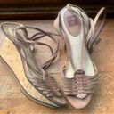 Frye  Leather Carlie Strappy Platform Wedge Sandals Size 7 Photo 0