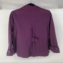 CAbi  Purple Terry Topper Wing Double Breasted Button Front Jacket Size M Photo 2