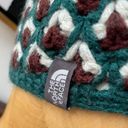 The North Face  Insulated Beanie Winter Hat Women’s Knit Lined Green Brown OSFM Photo 3