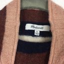 Madewell  Evercrest Pink Striped Wool Turtleneck Sweater in Coziest Yarn XL Photo 4