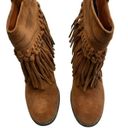 sbicca  Sound Suede Wester Leather Fringe Bootie Size 6 Photo 6