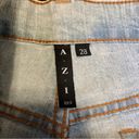 Vintage Y2K AZI Low Rise Light Wash Flare Jeans Embroidered Beaded Flares sz 28 Blue Photo 9