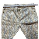 Free People  Ankle Pant Jean Ikat Print Cropped Skinny Women’s Sz 29 Photo 5