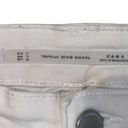 ZARA  white destructed skinny stretchy jeans size 25 Photo 6