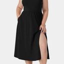 Halara Everyday Midi Chill Dress in Black Size XL New w/Tag Retail $54.95 Photo 0