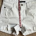 KanCan USA Kancan Distressed Estilo White Denim Shorts   Size 9 (28) Photo 3