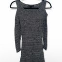 Serendipity by Victoria grey cold shoulder knit top Photo 0