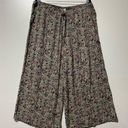 Ralph Lauren Denim & Supply Floral Culotte Wrap Skirt Wide Leg Pants Sz Large Green Photo 0