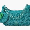 Kurt Geiger  Crochet Crossbody Bag Emerald Green Photo 0