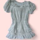 Love Shack Fancy  Off the Shoulder Mini tiered mini dress size M, romantic, FLAWS Photo 1