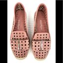 Salvatore Ferragamo  Sannio Bow Laser Cut Leather Flat Espadrilles Size 4.5 Photo 1