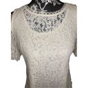 Isaac Mizrahi  Live Lace Cold Shoulder Shirt Floral Sexy Beach Coastal Photo 4