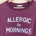 Grayson Threads NWOT  - Allergic To Mornings Lightweight Sweatshirt Photo 2