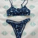 SheIn Floral Blue Bikini Photo 0