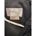 Marchesa Notte Lace Illusion Taffeta Retro Cocktail Mini Dress size 8 Black Photo 2