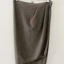 Donna Karan Cashmere Midi Wrap Skirt in Medium Grey NWT Size P Retail $795 Photo 5