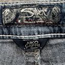 Silver Jeans  Capri Womens 28 Blue Aiko Embroidered Pocket Low Rise Denim Stretch Photo 10