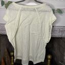 We The Free Free People batwing oversized t shirt size small pastel yellow and white stripe Photo 2