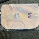 NWT Virginia Wolf Love Pouch 7”x11” Zipper Makeup Bag Toiletries Jewelry Carrier Pink Photo 0