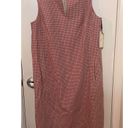 W By Worth  PINK CHECKERED SHIFT DRESS WOMENS SIZE 8 NEW WITH TAGS Photo 2