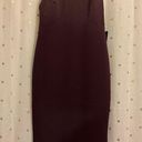 EXPRESS  Mock Neck Cap Sleeve Back Zipper Midi Sheath Dress - Small Photo 15