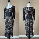 Krass&co NY &  | Eva Mendes Illusion Lace Midi Dress Sz 2 Photo 2