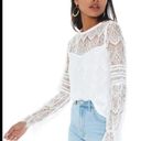 BB Dakota NWT  Smoke And Mirrors Lace White XS Nordstrom Blouse Photo 9