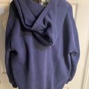 Princess Polly Oversized Navy Zip Up Hoodie Sweatshirt Photo 2