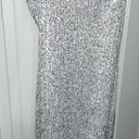 Blanc White Sequin Mini Dress Photo 0