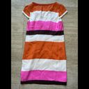 Kate Spade  colour block‎ Striped shift dress silk Size S Photo 4