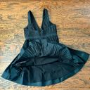 Alexis  Marilou Crinkled A-Line Plunge Neck Mini Dress in Black Medium Photo 12