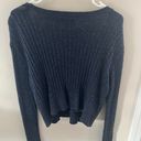 Aeropostale Fox Prince Navy Cropped Cardigan Photo 1