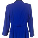 Teri Jon by Rickie Freeman Blue Wool Coat Dress Size 10 Photo 13