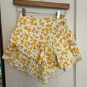 MOTHER Denim Yellow And White Skirt Photo 0