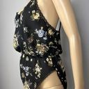 Petra Fashions Vintage  Teddy Bodysuit Lingerie Size Large Sheer Black Floral USA Photo 4