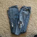 American Eagle  90s straight distressed jeans size 0 Photo 1