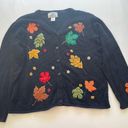 The Cove  Creek women’s ugly fall theme sweater cardigan button‎ up size xl Photo 0