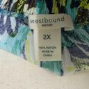 Westbound  Woman Plus Sz 2X Tropical Off Shoulder Blouse Top Photo 5