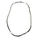 Monet Vintage  16" Silver Tone Herringbone Snake Chain Necklace Photo 0